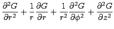 $\displaystyle \frac{\partial ^{2}G}{\partial r^{2}}+\frac{1}{r}\frac{\partial G...
...\frac{\partial ^{2}G}{\partial \phi^{2}}
+\frac{\partial ^{2}G}{\partial z^{2}}$