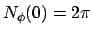 $N_{\phi}(0) =2\pi$